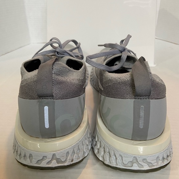 Nike Epic React Flyknit Wolf Gray Mens Running Shoes Sneakers Size 13 Athletic - Picture 5 of 10